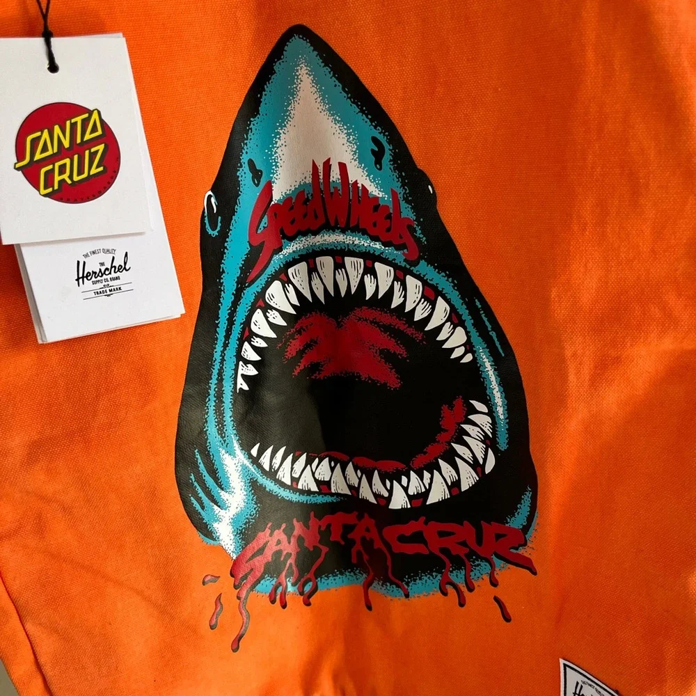 NWT Santa Cruz/Herschel Orange Tote Bag - Picture 4 of 12